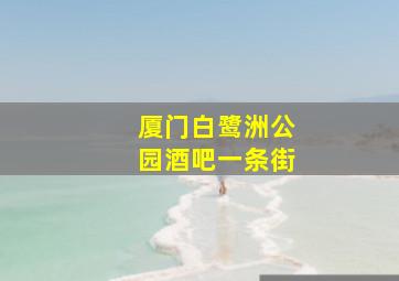 厦门白鹭洲公园酒吧一条街