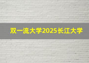 双一流大学2025长江大学