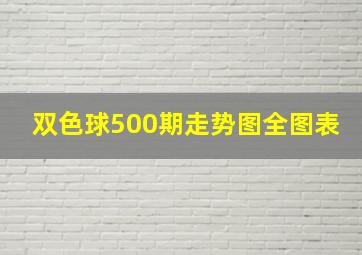 双色球500期走势图全图表