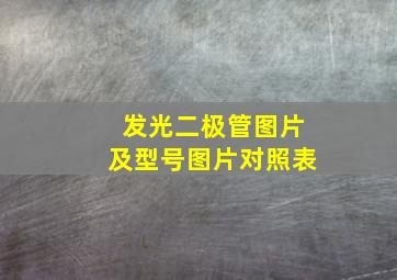 发光二极管图片及型号图片对照表