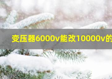 变压器6000v能改10000v的吗