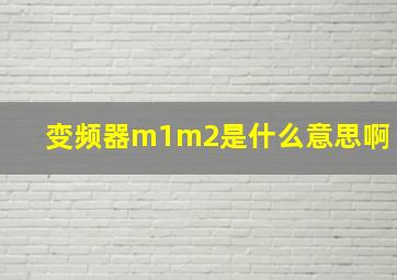 变频器m1m2是什么意思啊