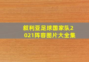 叙利亚足球国家队2021阵容图片大全集