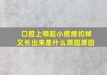 口腔上颚起小疙瘩扣掉又长出来是什么原因原因