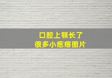 口腔上颚长了很多小疙瘩图片