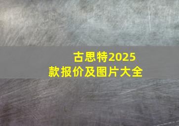 古思特2025款报价及图片大全