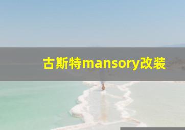 古斯特mansory改装