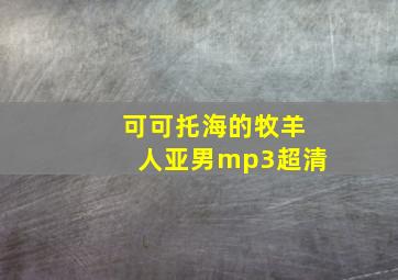 可可托海的牧羊人亚男mp3超清