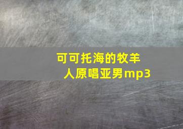 可可托海的牧羊人原唱亚男mp3