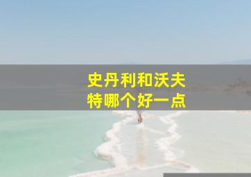 史丹利和沃夫特哪个好一点