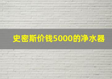 史密斯价钱5000的净水器