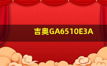 吉奥GA6510E3A