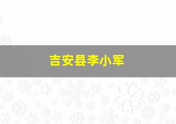 吉安县李小军