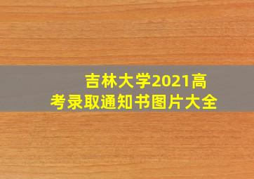 吉林大学2021高考录取通知书图片大全