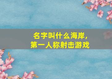 名字叫什么海岸,第一人称射击游戏