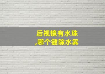 后视镜有水珠,哪个键除水雾