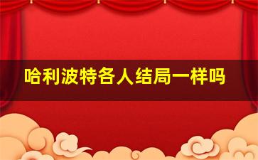 哈利波特各人结局一样吗