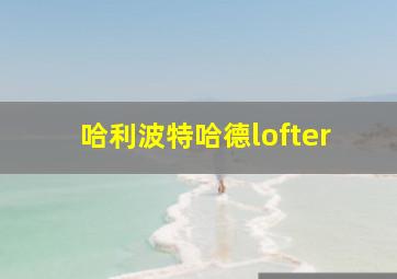 哈利波特哈德lofter