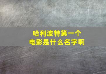 哈利波特第一个电影是什么名字啊