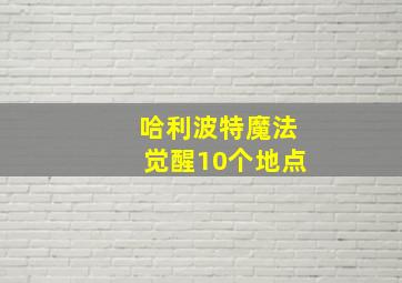 哈利波特魔法觉醒10个地点