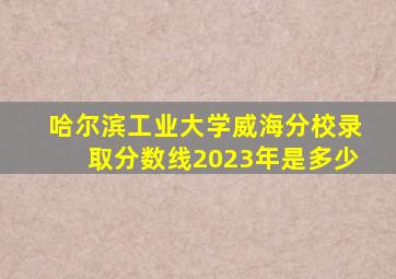 哈尔滨工业大学威海分校录取分数线2023年是多少