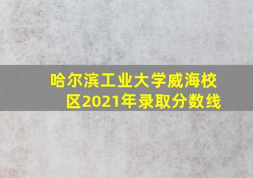 哈尔滨工业大学威海校区2021年录取分数线