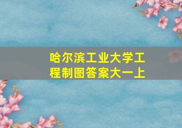 哈尔滨工业大学工程制图答案大一上