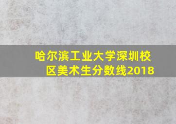 哈尔滨工业大学深圳校区美术生分数线2018