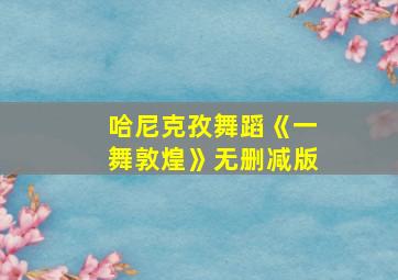 哈尼克孜舞蹈《一舞敦煌》无删减版