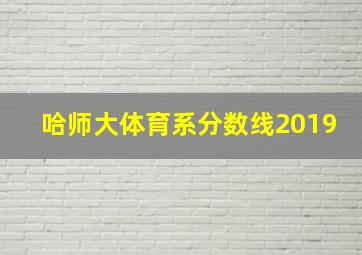 哈师大体育系分数线2019