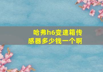 哈弗h6变速箱传感器多少钱一个啊