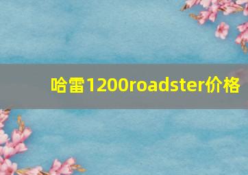 哈雷1200roadster价格