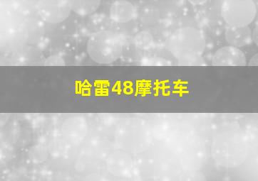 哈雷48摩托车