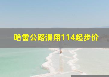 哈雷公路滑翔114起步价