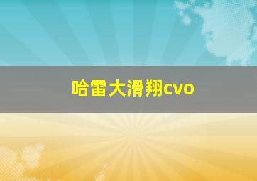 哈雷大滑翔cvo