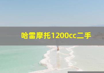 哈雷摩托1200cc二手