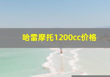 哈雷摩托1200cc价格