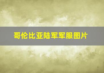 哥伦比亚陆军军服图片