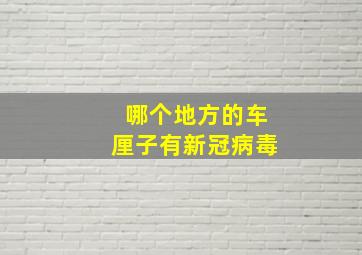 哪个地方的车厘子有新冠病毒