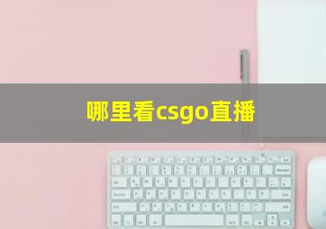 哪里看csgo直播