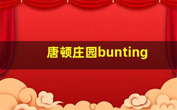 唐顿庄园bunting