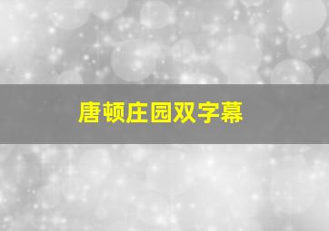 唐顿庄园双字幕