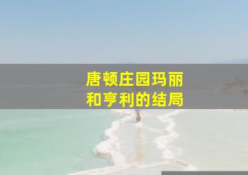 唐顿庄园玛丽和亨利的结局