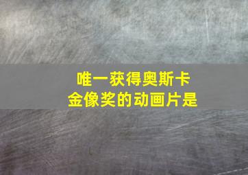 唯一获得奥斯卡金像奖的动画片是