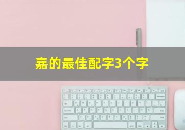 嘉的最佳配字3个字