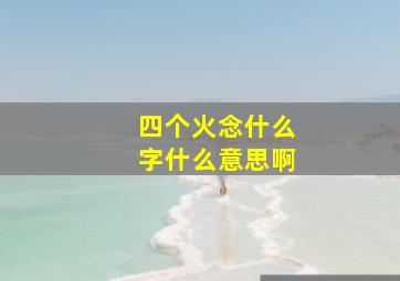 四个火念什么字什么意思啊