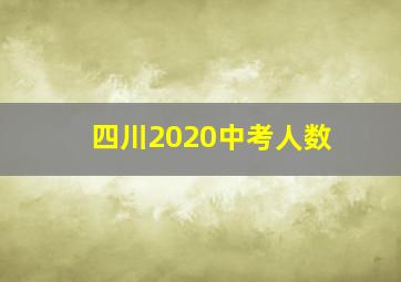 四川2020中考人数