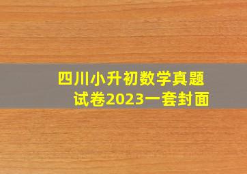 四川小升初数学真题试卷2023一套封面