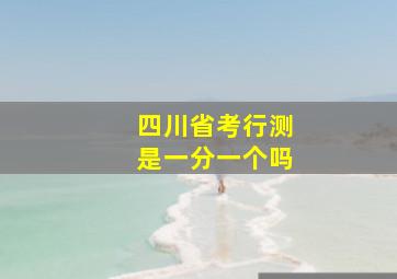 四川省考行测是一分一个吗