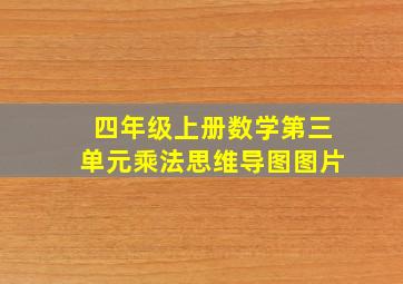 四年级上册数学第三单元乘法思维导图图片